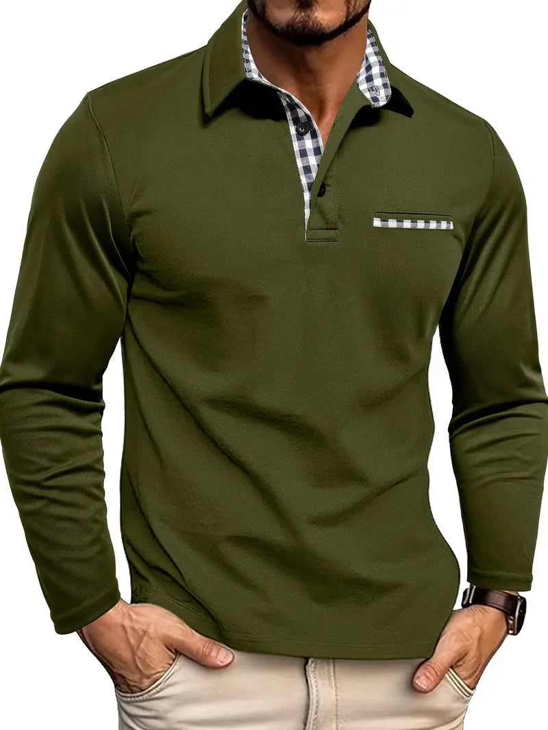 Brevon | Long Sleeve Polo Shirt