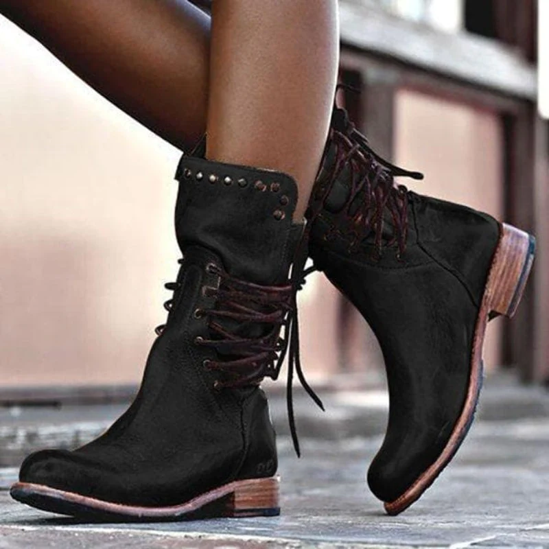 Wynona | Rustic Vintage Leather Boots