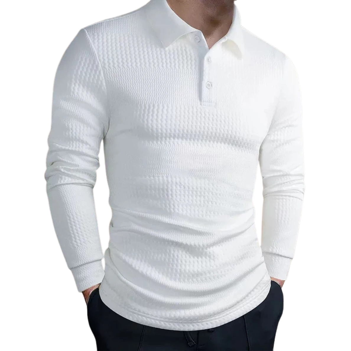 ALISTAIR | LUXURIOUS JACQUARD POLO WITH RETRO ELEGANCE