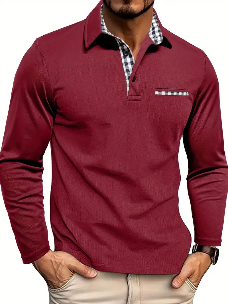 Brevon | Long Sleeve Polo Shirt