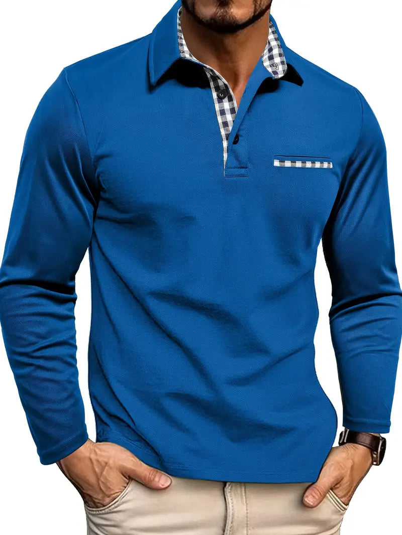 Brevon | Long Sleeve Polo Shirt