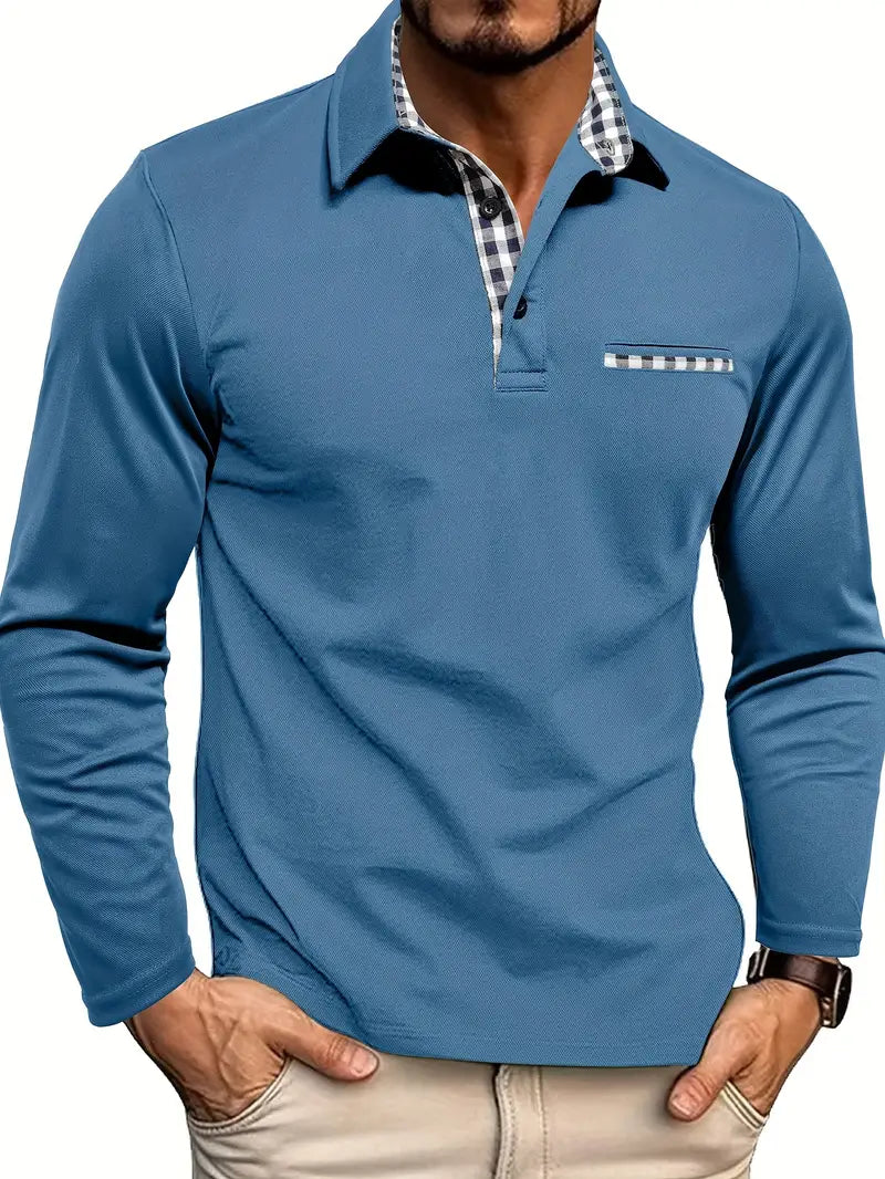 Brevon | Long Sleeve Polo Shirt
