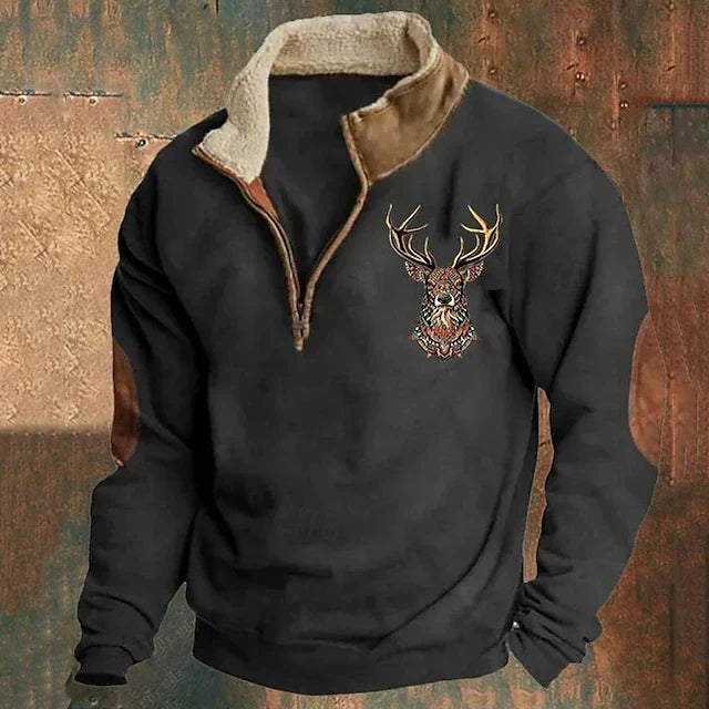 Christos | Jumper with Deer Detail