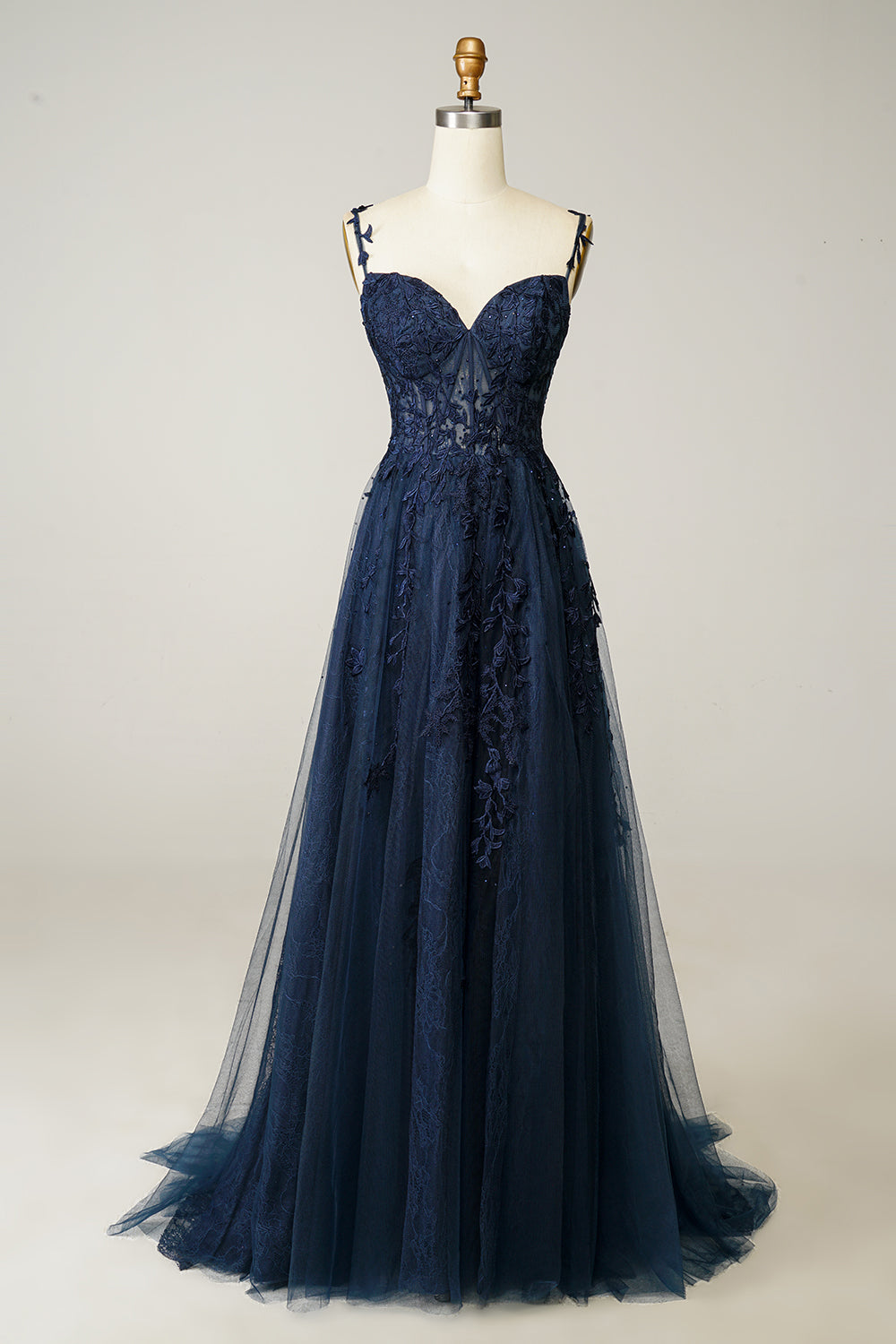 Off Shoulder Applique Prom Dress
