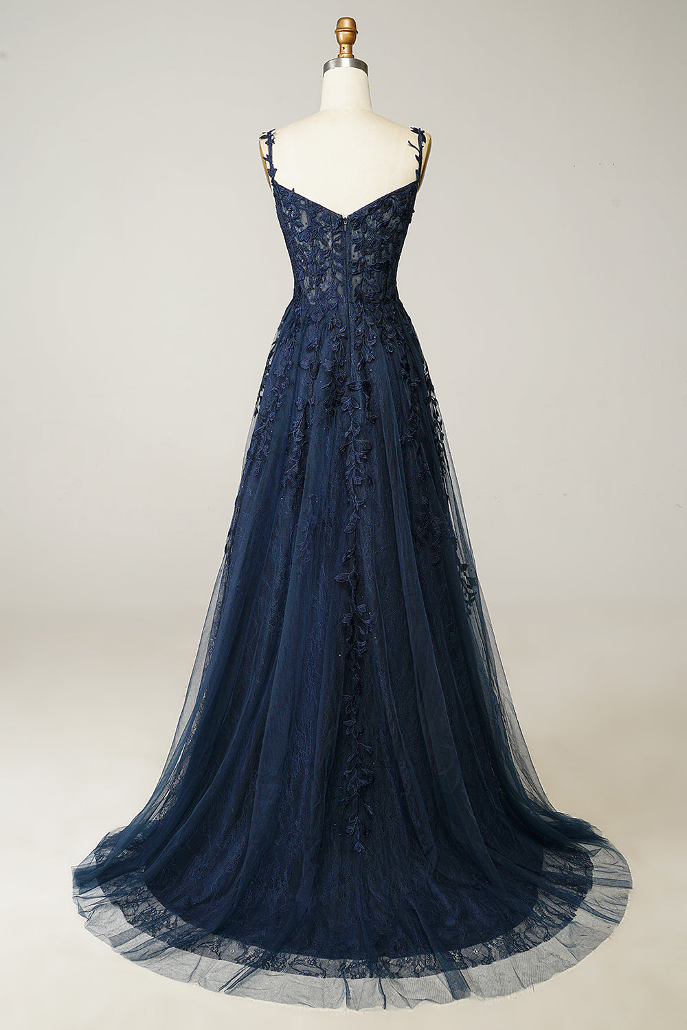 Off Shoulder Applique Prom Dress