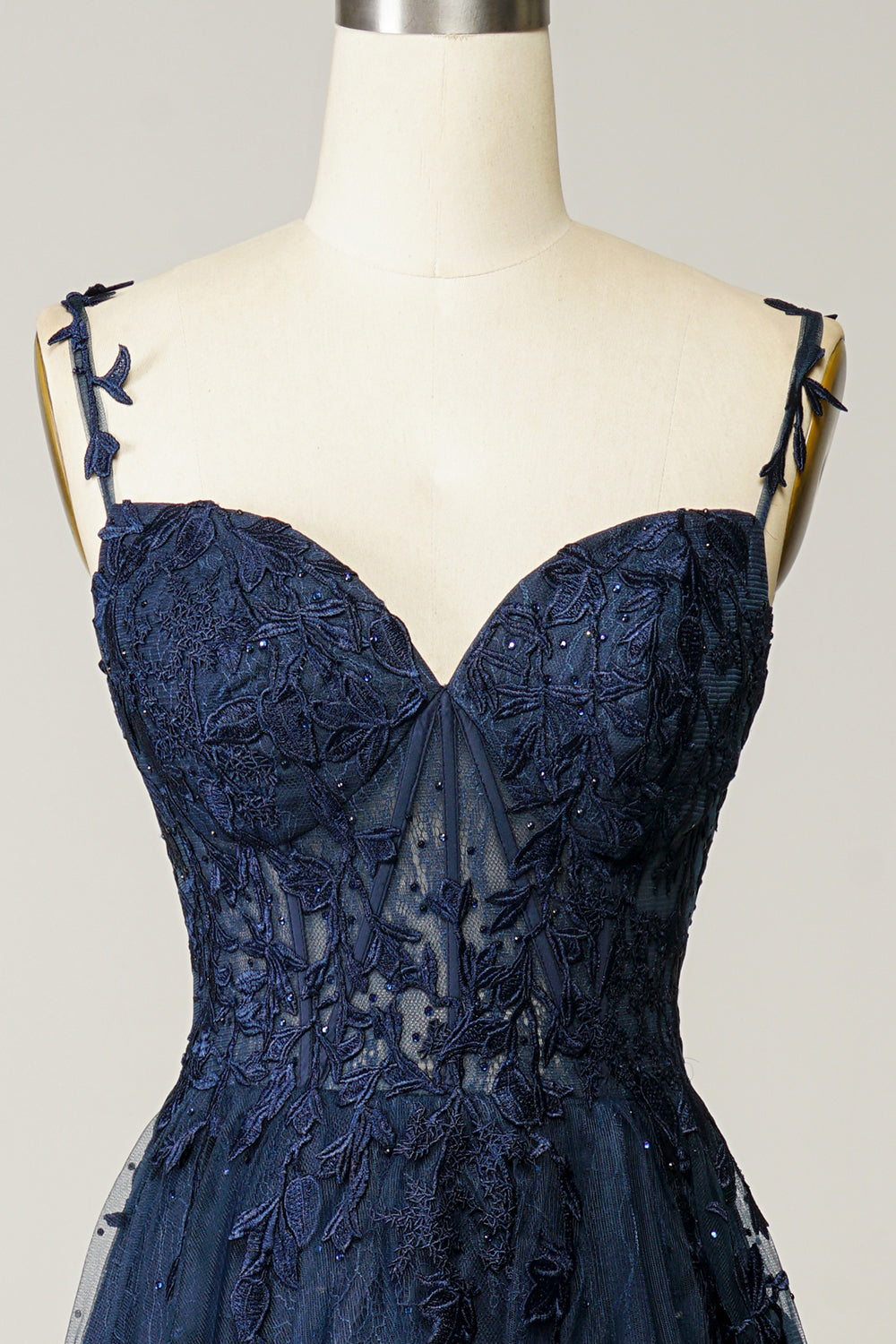 Off Shoulder Applique Prom Dress