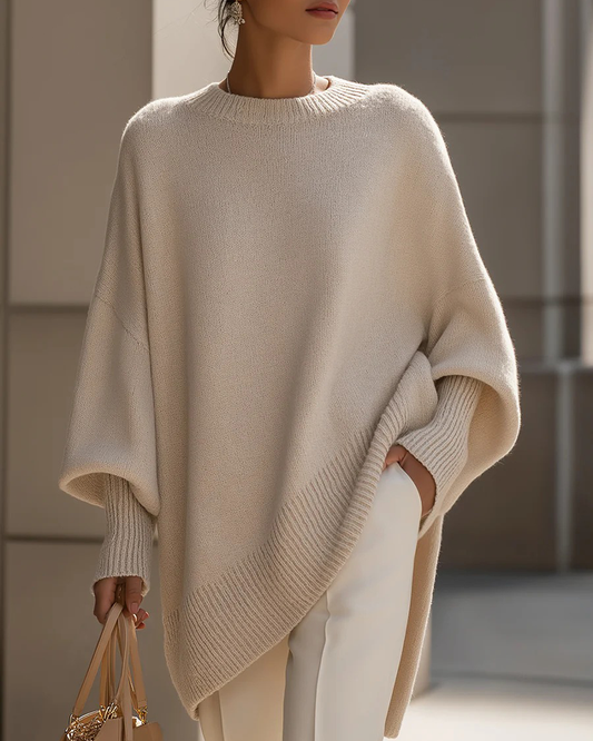 Round Neck Loose Medium Sweater