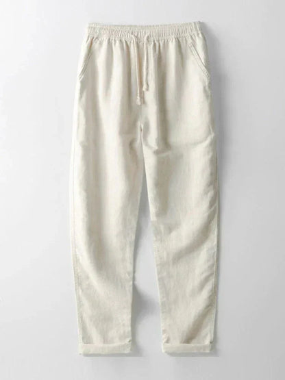 Textured Openwork Shirt and Relaxed Trousers Set