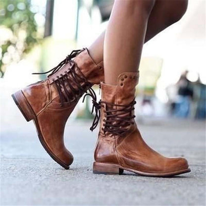 Wynona | Rustic Vintage Leather Boots