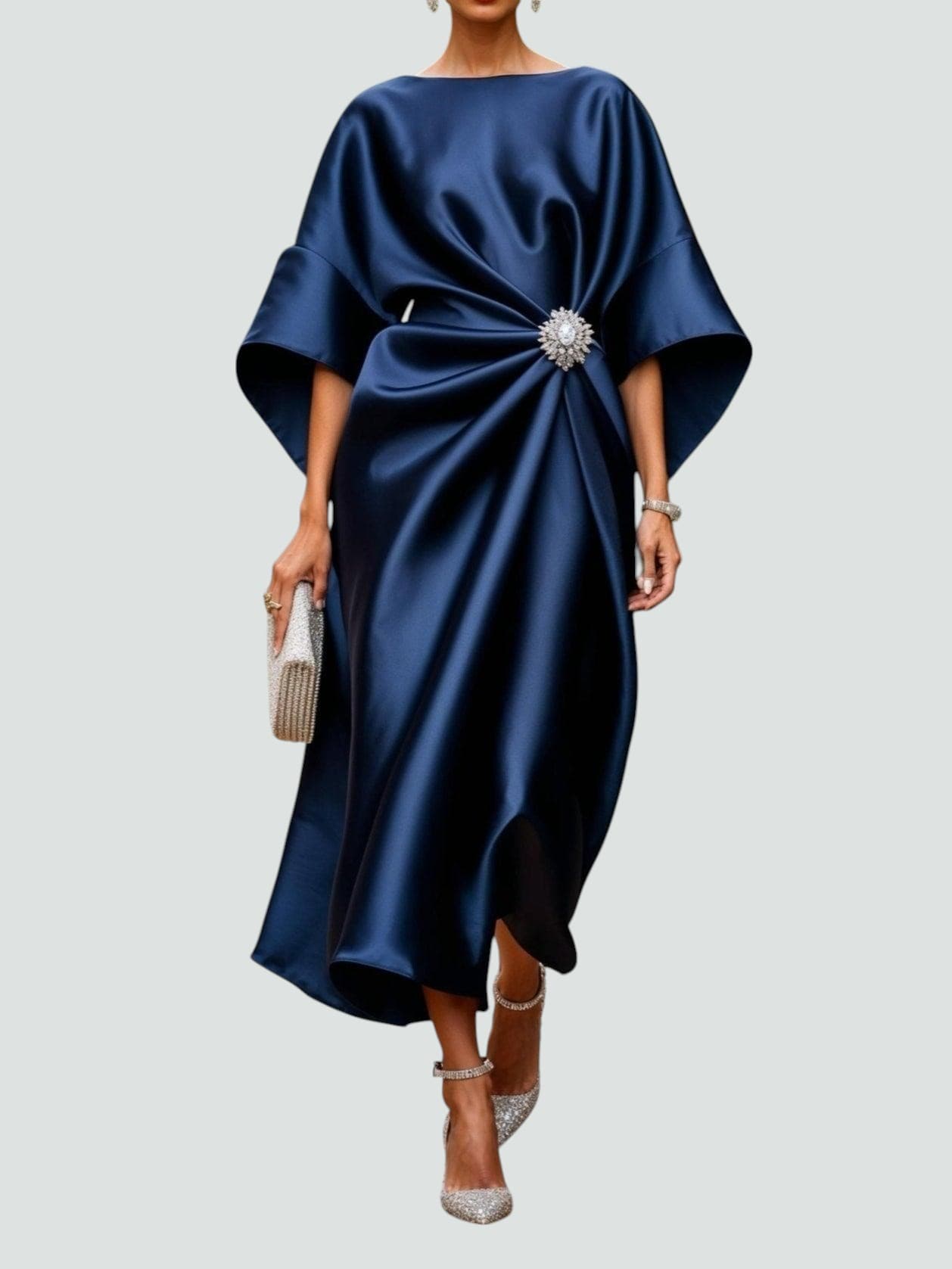 Shiny Long Evening Dress