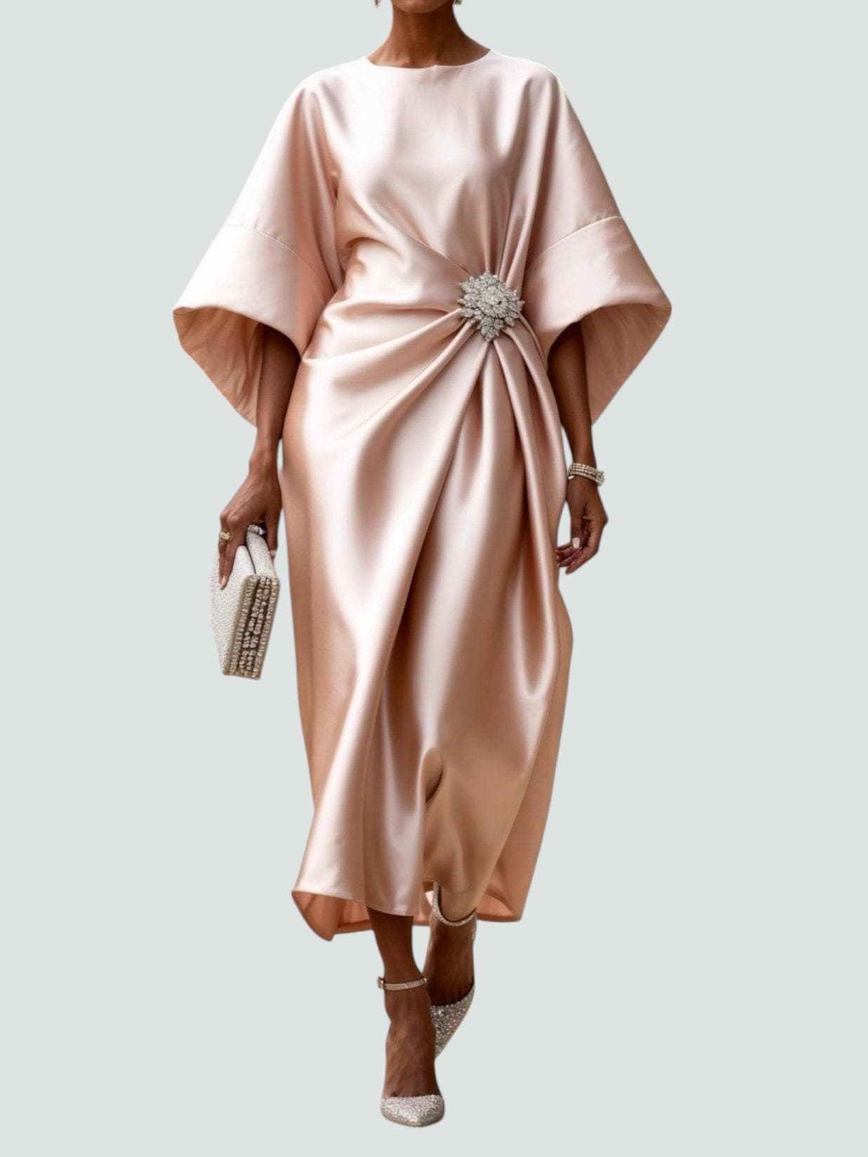 Shiny Long Evening Dress