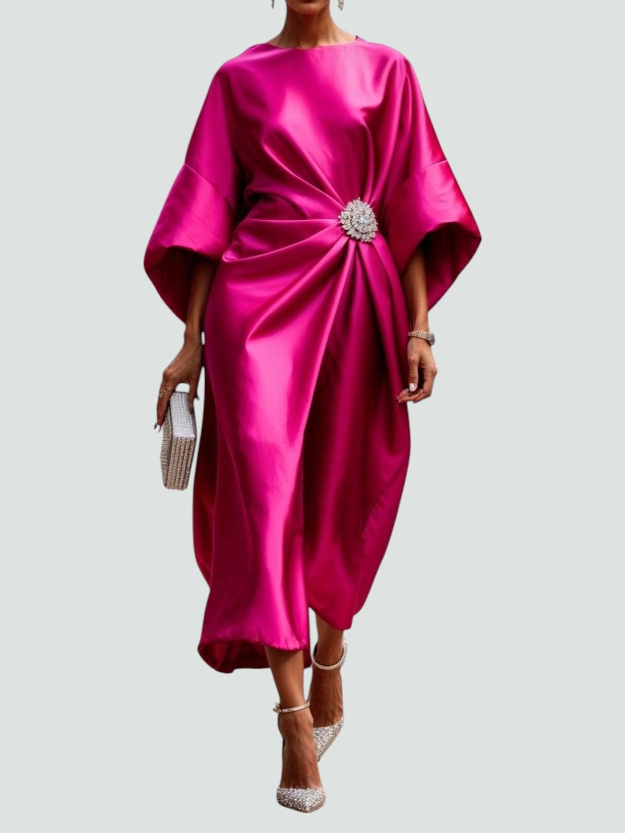 Shiny Long Evening Dress