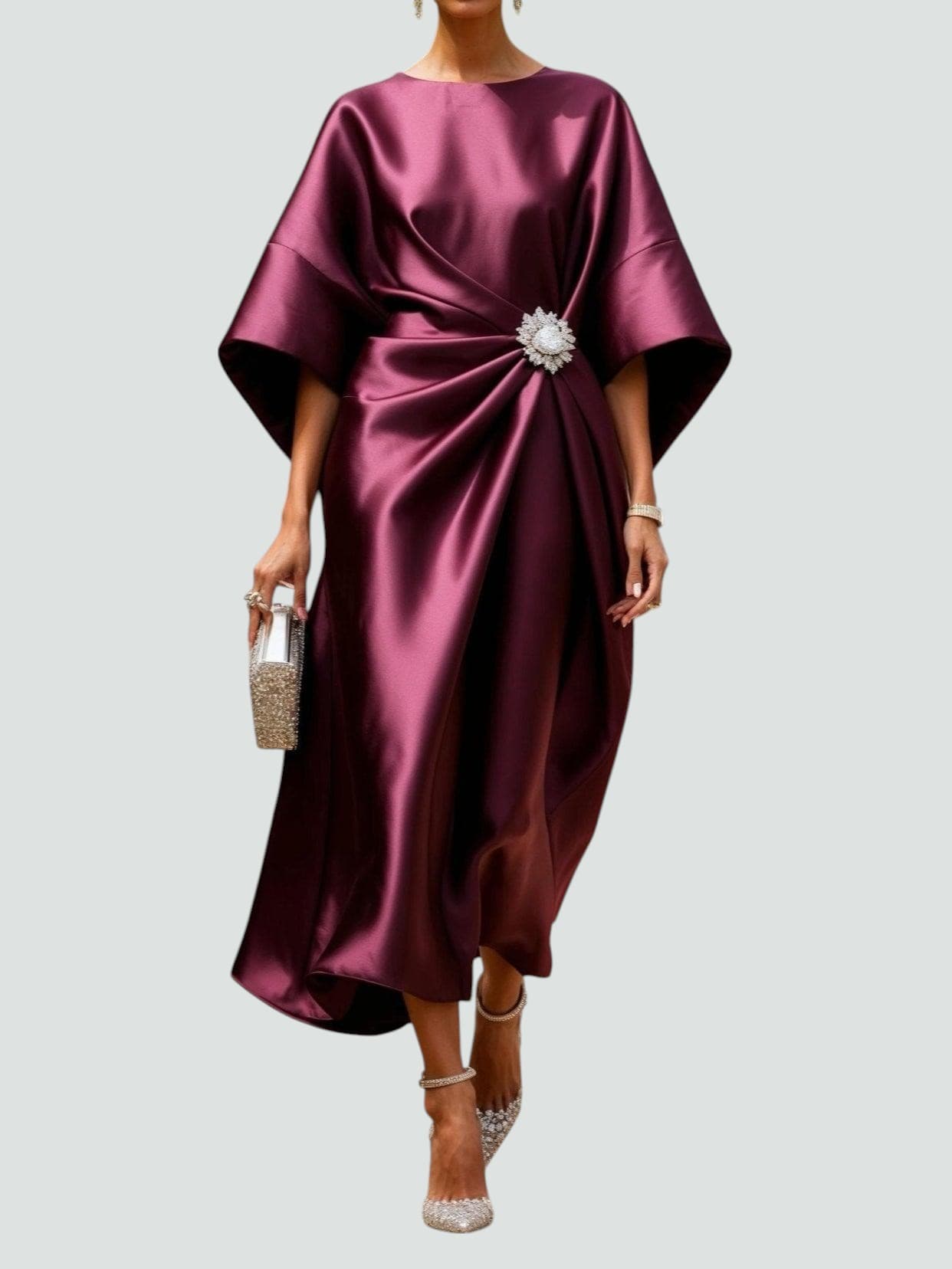 Shiny Long Evening Dress