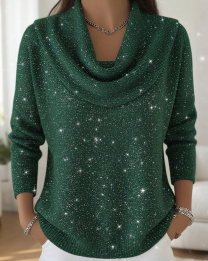 High Collar Knit Sweater