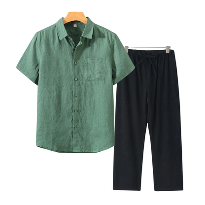 ÉCLAIR Linen Set (Short Sleeves)