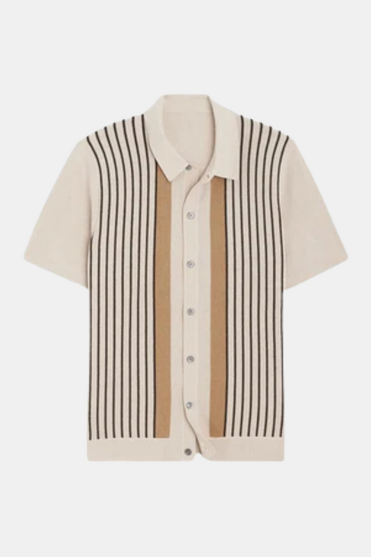 Striped Old Money Style Shirt
