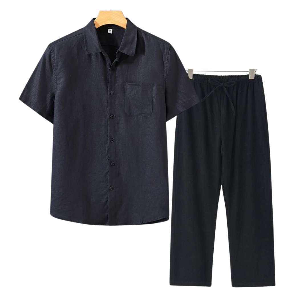 ÉCLAIR Linen Set (Short Sleeves)