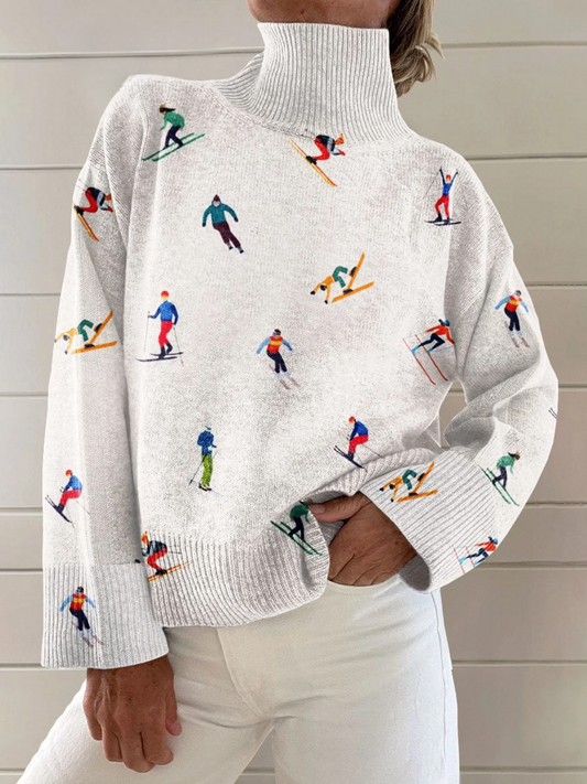 Jocelyne | Vintage ski pattern winter jumper