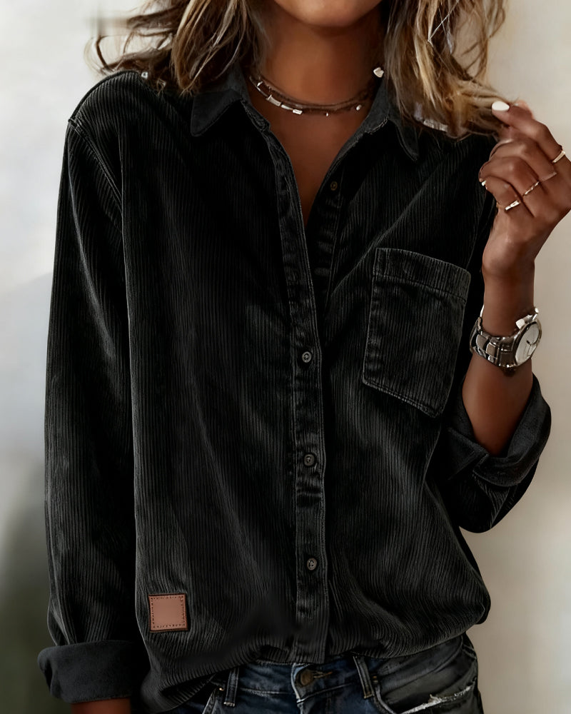 Shirt Modieus Corduroy Collar