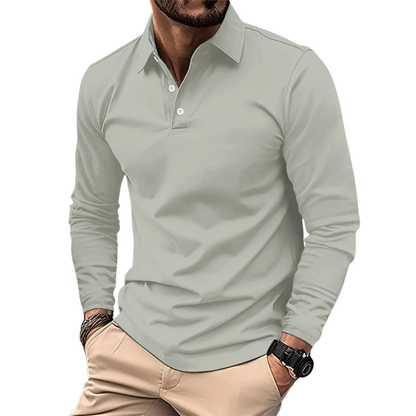 ÉTIENNE | LUXE LONGSLEEVE POLO FOR MEN