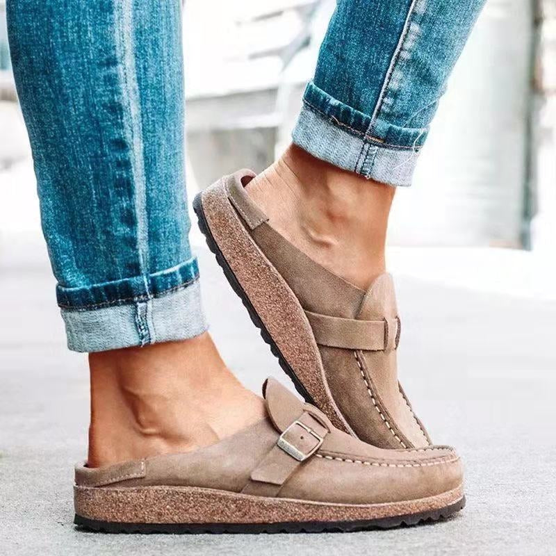 Platform Suede Comfort Sandals