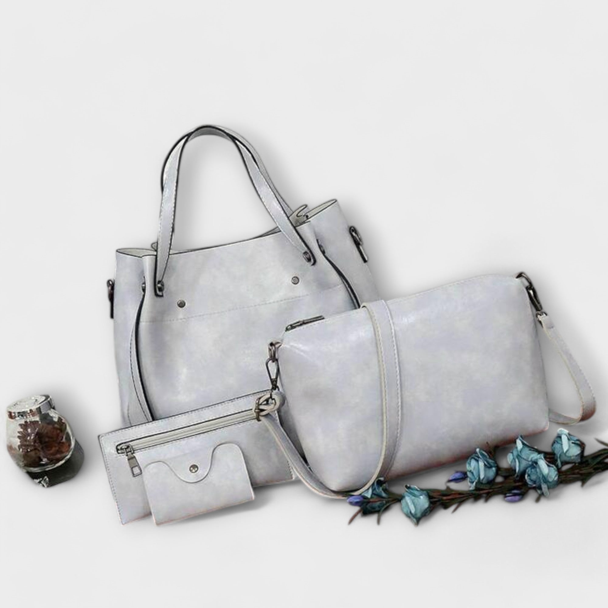 Lublanca - 4-Piece Vintage Bag Set