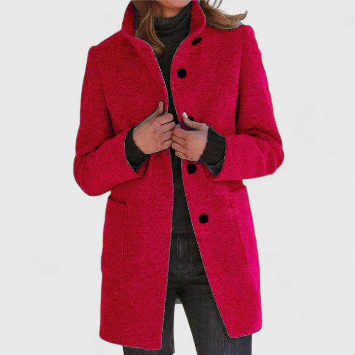 Elena – Classic Wool Blend Coat