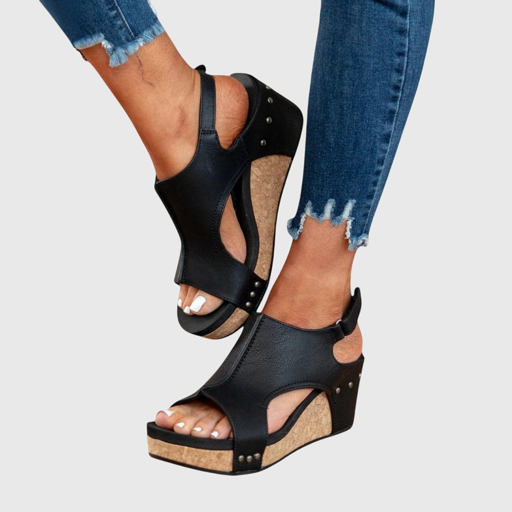 Adjustable Wedge Comfort Sandals