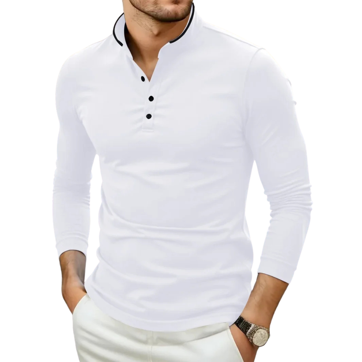 DAMIEN | LUXURY HIGH NECK LONG SLEEVE PULLOVER FOR MEN