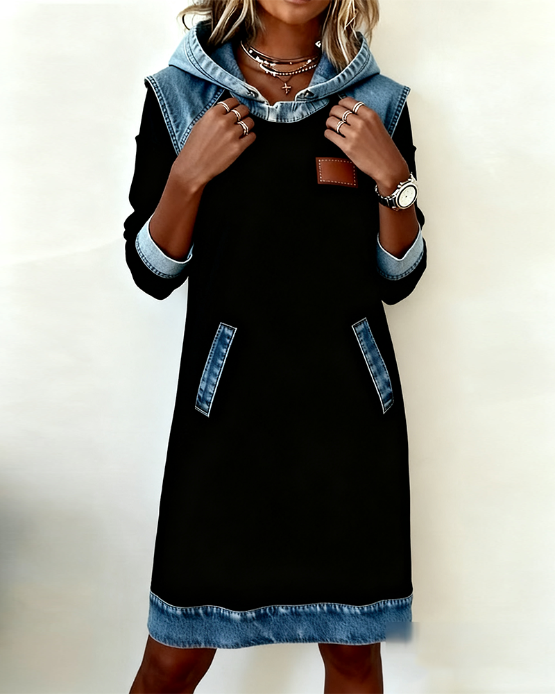 Colour Block Shift Dress