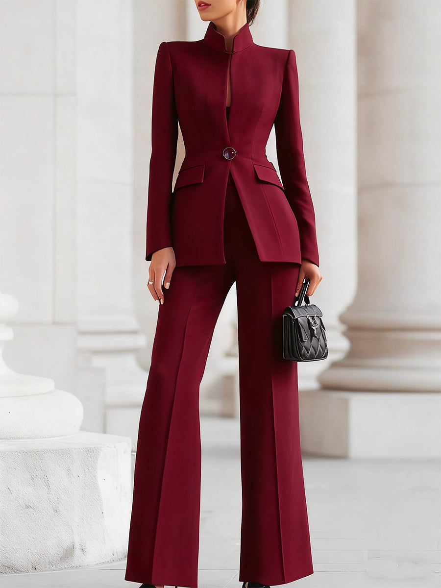 Tailored Blazer Suit Set