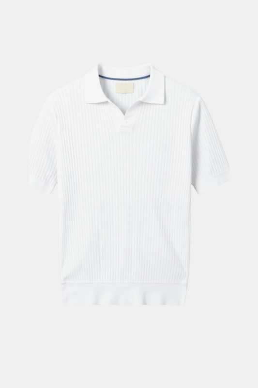 Ribbed Cotton Polo