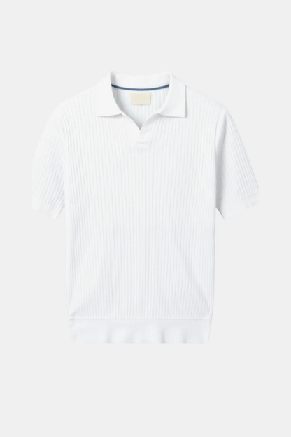 Ribbed Cotton Polo