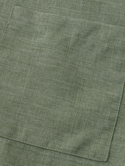 Linen Textured Short Sleeve Shirt