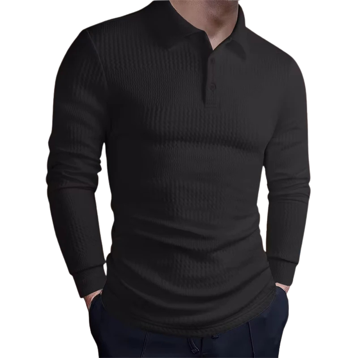 ALISTAIR | LUXURIOUS JACQUARD POLO WITH RETRO ELEGANCE