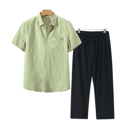 ÉCLAIR Linen Set (Short Sleeves)