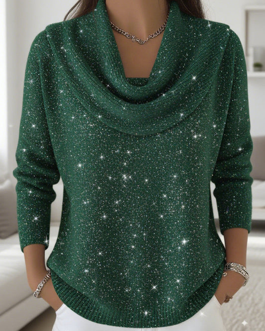 High Collar Knit Sweater