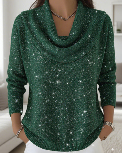 High Collar Knit Sweater