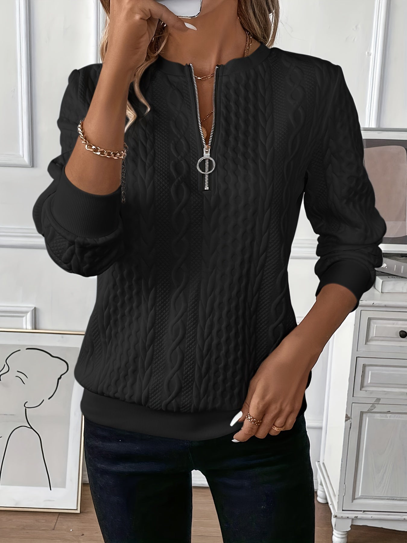 Nora™ | Sweater with Zipper