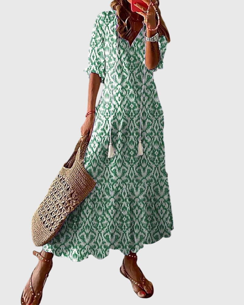 Boho Vintage Summer Dress