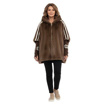 Aria | Brielle Faux Fur Hooded Jacket