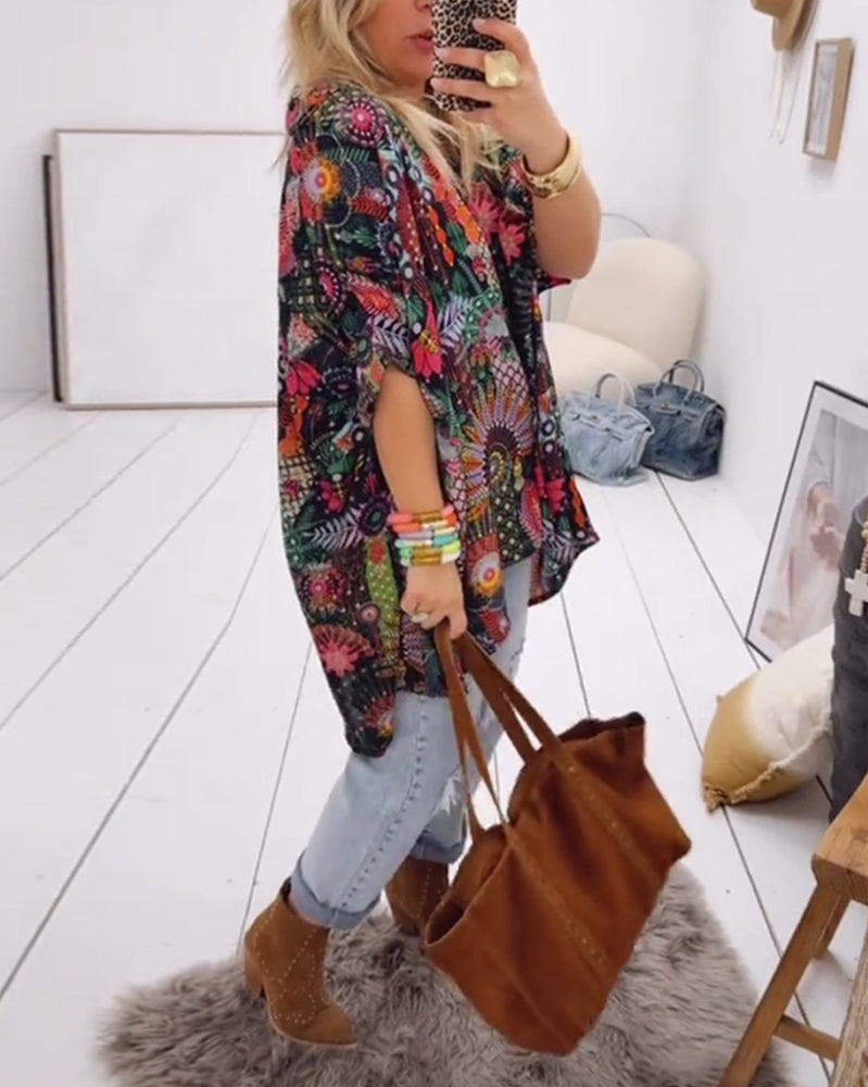 Printed Los Mode Blouse
