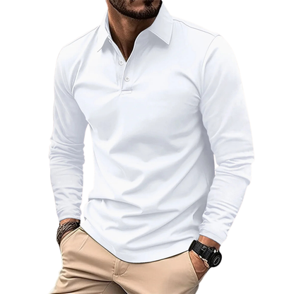 ÉTIENNE | LUXE LONGSLEEVE POLO FOR MEN