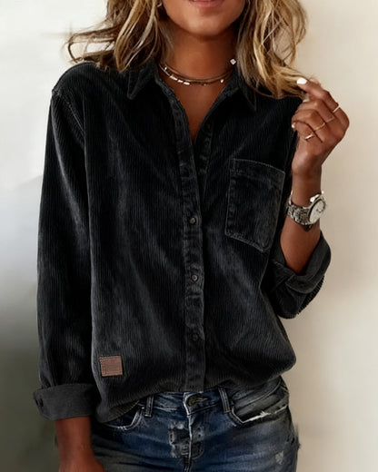 Shirt Modieus Corduroy Collar