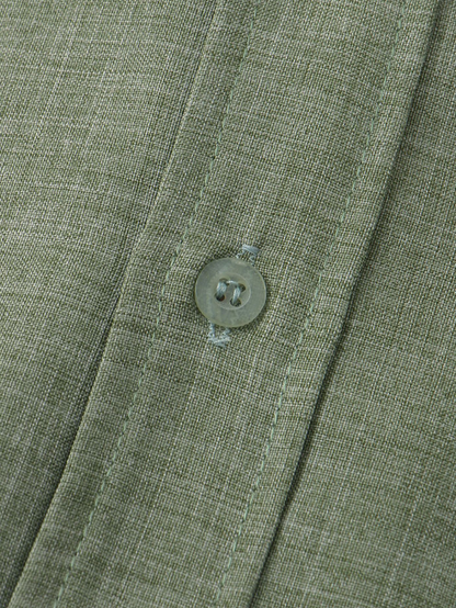Linen Textured Short Sleeve Shirt