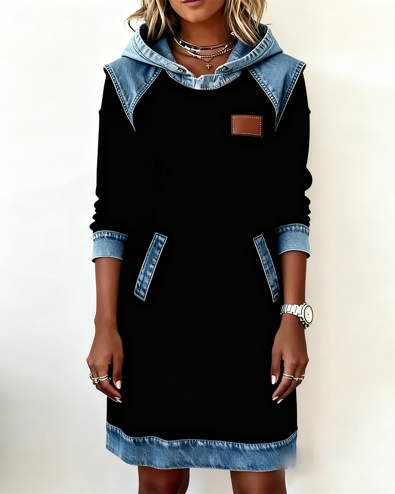 Colour Block Shift Dress