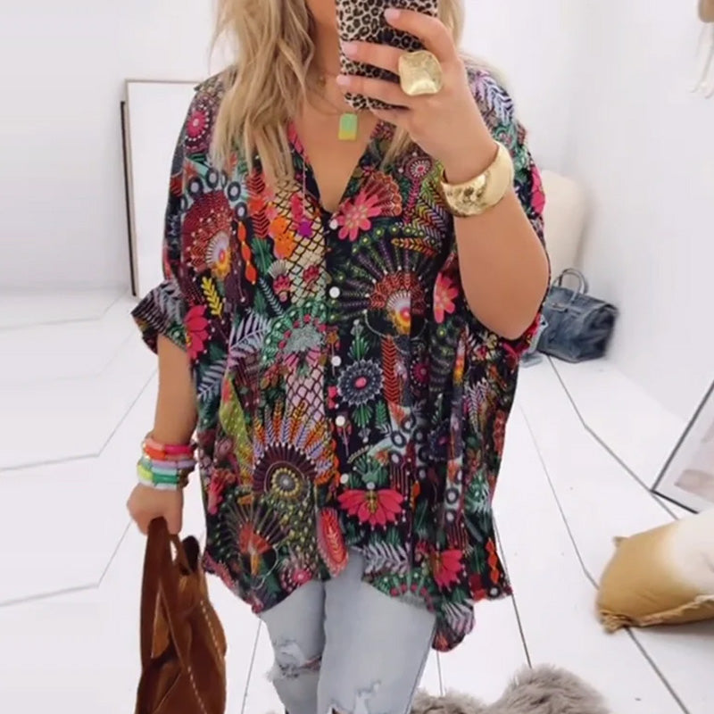 Printed Los Mode Blouse