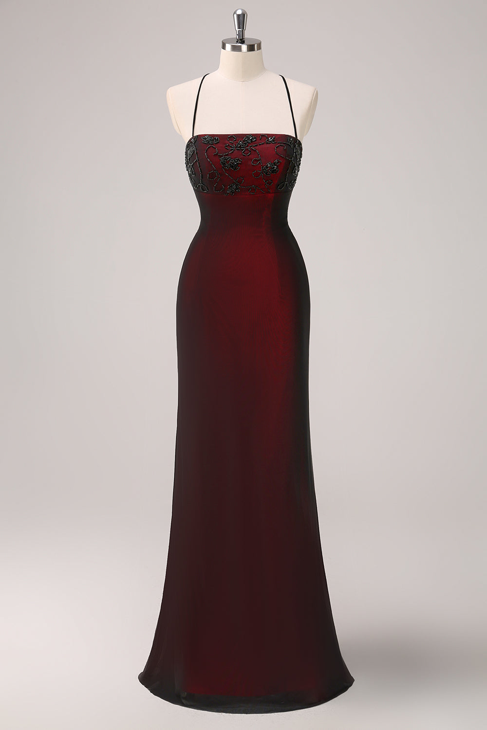 Spaghetti Strap Mermaid Bridesmaid Dress