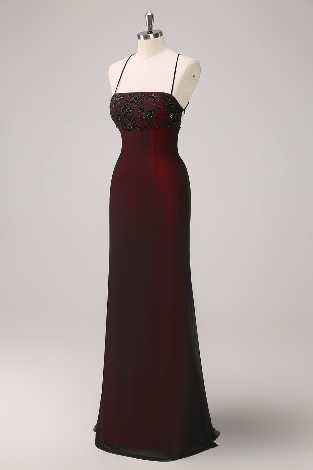 Spaghetti Strap Mermaid Bridesmaid Dress