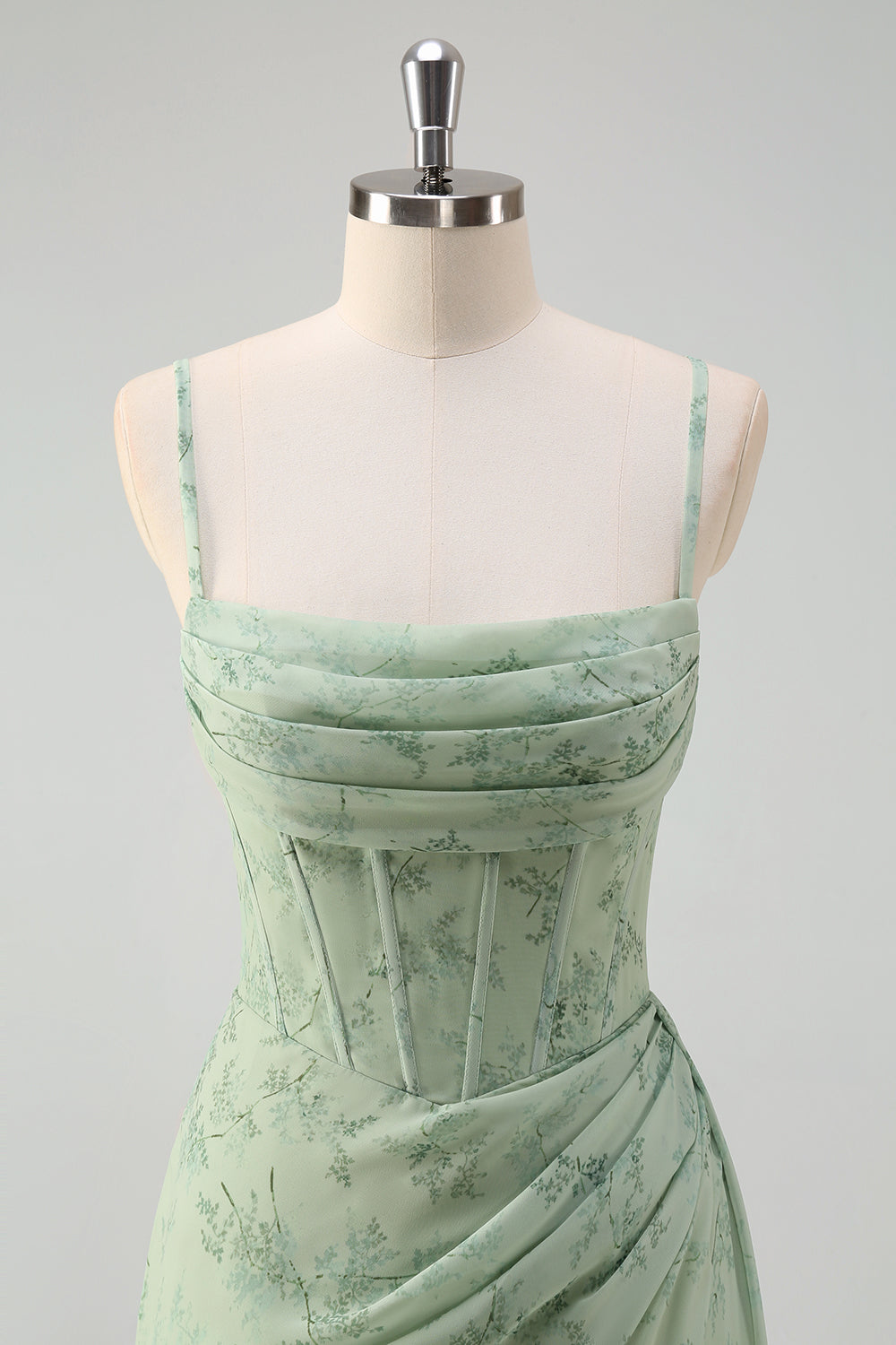 Floral Corset Bridesmaid Dress